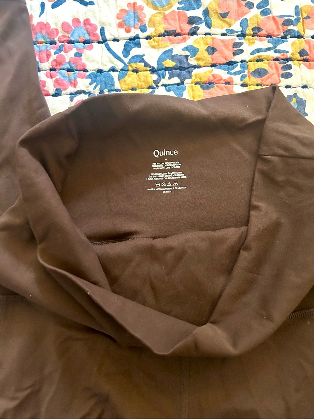 Quince Ultra-Form Maternity Pocket Leggings - Espresso Dark Brown Sz M - Picture 13 of 13